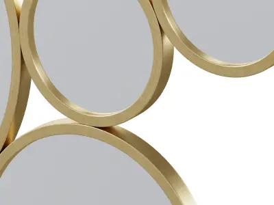 Mirror Bubbles Brass by Kare Design 3D model