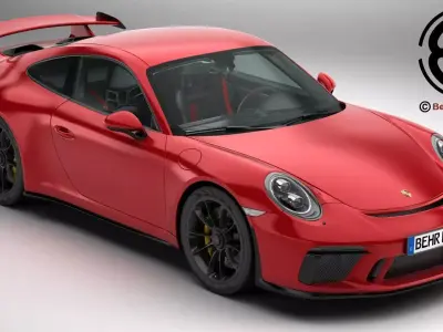 Porsche 911 GT3 2018 3D model