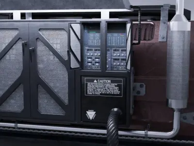 Generator devices Low-poly 3D model 3D model