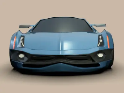 Conceptor x sports concept car 3D model