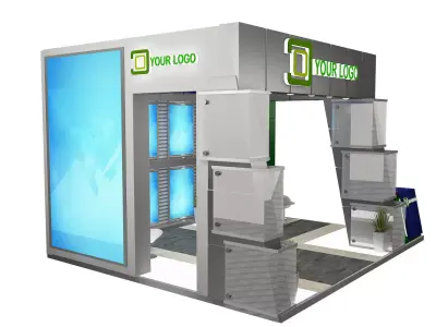 Booth Exhibition Stand a521  3D model
