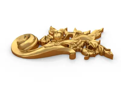 Classic decor ornament carved 28  3D model
