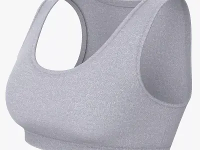 Sport Bra Low-poly 3D model