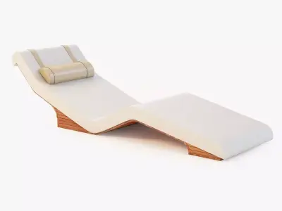 Cleopatra Stone Heated Lounge Chair 3D model