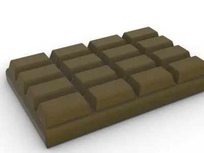 chocolate bar Free 3D print model