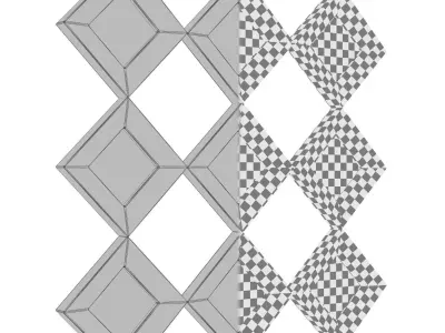 Tereza Decorative Wall Mirror ZPCD4408 3D model