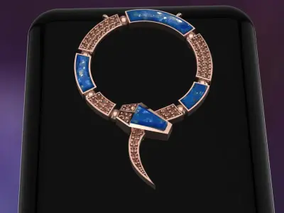 pendant snake 3D model