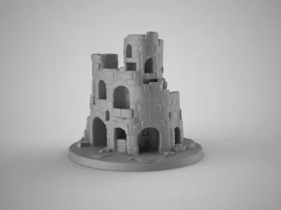 Aquarium Castle 3 3D print model