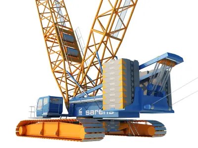 Sarens SL 3800 crane 3D model