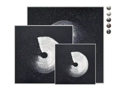 Modern Abstract Painting abas208 3D model