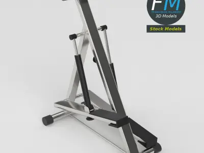 Gym equipment stepper glute machine 3D model