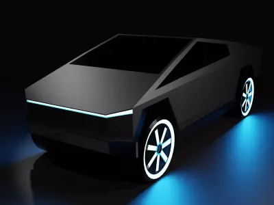 Tesla Cyber Truck Low-poly 3D model