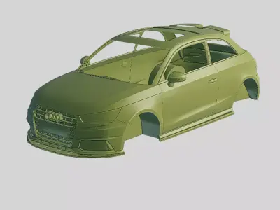 Audi S1 Quattro Sportback 2020 Printable Body 3D print model