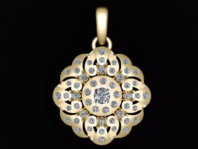 RUSSIAN STYLE PENDANT 3D PRINTABLE MODEL 3D print model