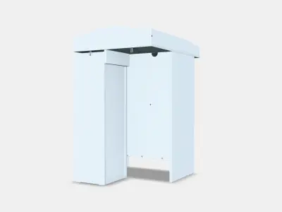 SMAGORA Changing tbl-bookshelf w 1 shlf ut Low-poly 3D model