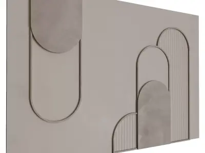 Decorative Wall 3d Panel 06 Low-poly 3D model