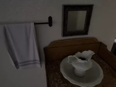 Victorian Bathroom Pack For Unreal Engine Low-poly 3D model