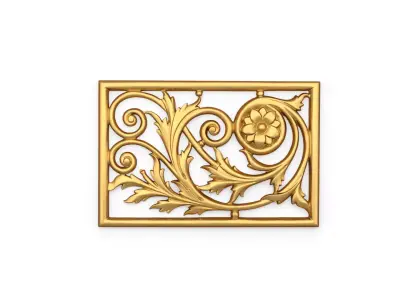Classic decor ornament 160 3D model