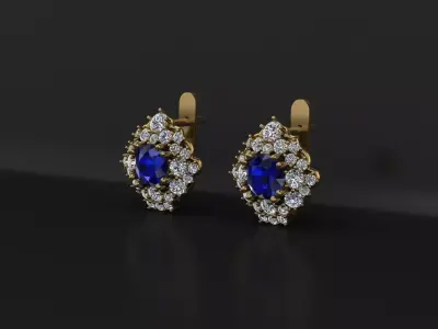Classic Earrings 3D print model