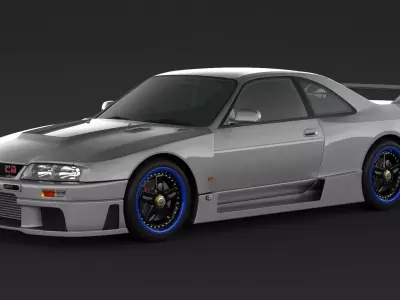 Nissan Skyline GT-R LM R33 3D model