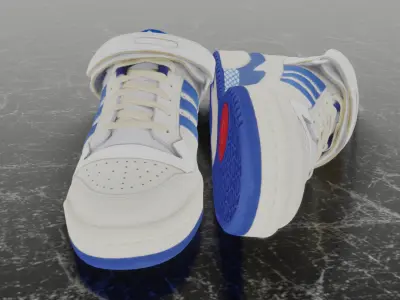 ADIDAS FORUM LOW 3D SHOES Low-poly 3D model