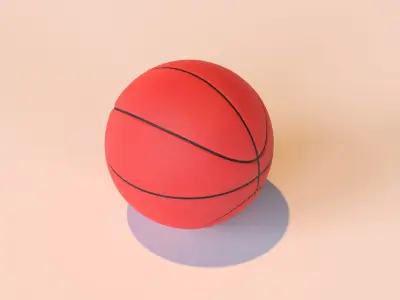 basketball Free low-poly 3D model
