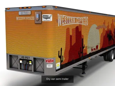 Semitrailers 3D Model Pack