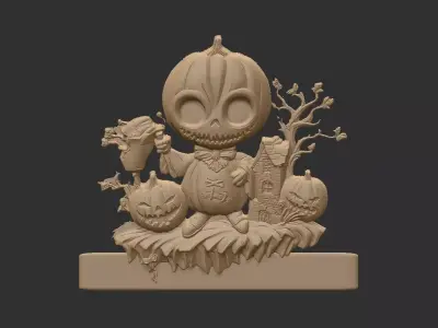 pumpkin hallowen  3D print model
