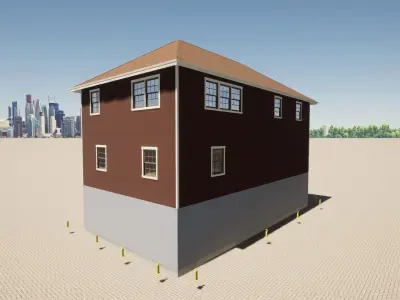 Real Life House 1 Free low-poly 3D model