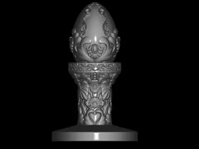 Ornament Egg On ornament stand 3D print model