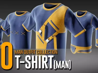 30 Man T-Shirt Collection- VOL 07 3D model