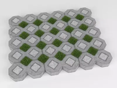 Grass Paver 3D model