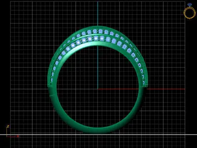 Women Ring 3DM Womens Ring 3d models 3D print model 3D print model 17