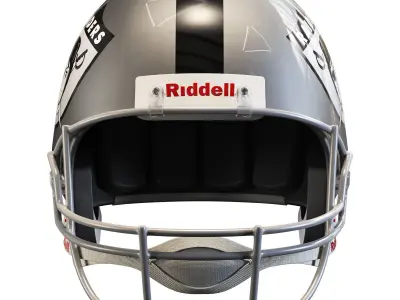 Riddell vsr 4 helmet-oakland raiders 3D model
