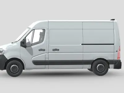 Renault Master L2H2 Panel Van 2020 Low-poly 3D model