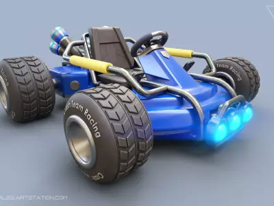 Crash Team Racing Car - CTR ReMix Version With 7 Types of File 3D print model