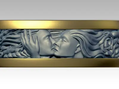 Love ring 3D print model