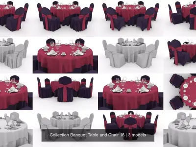 Collection Banquet Table and Chair 16