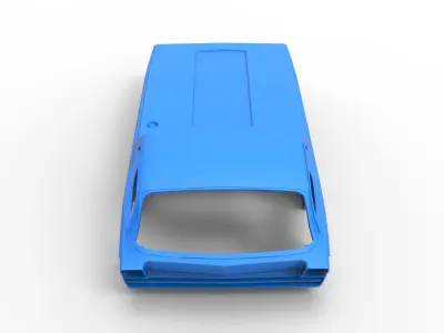 Shell model Dodge Deora Scale 1 to 24 3D print model