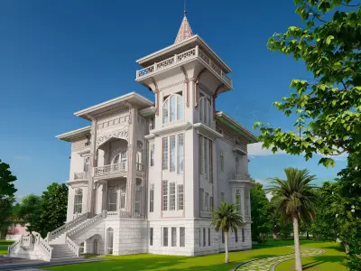 Old Style Mansion 3D Lumion 11-5  Model  3D model