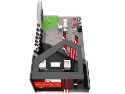 Booth Exhibition Stand a579i 3D model