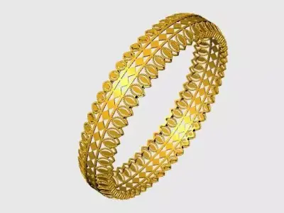 1222 Triad Echo Bangle 60MM-12gm 3D print model