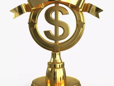 Award Trophy 11 Low-poly 3D model