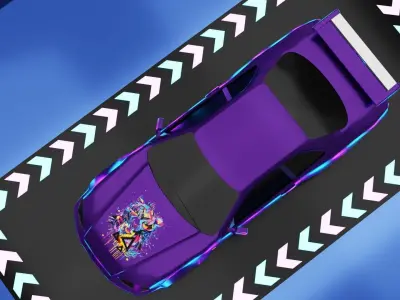 Nissan Skyline R34 GTR V 1999 Low-poly 3D model