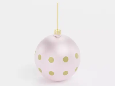 Christmas Ball Ornament V2 Low-poly 3D model