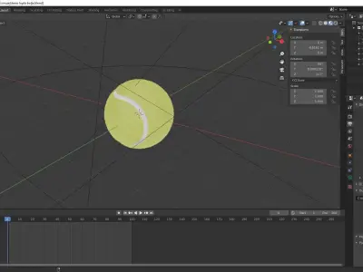 Tennis ball 3D model