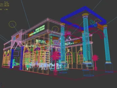 Booth - Area - 18X7-3DMAX2009-09 3D model