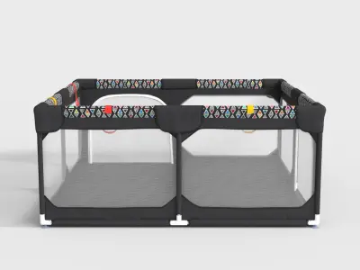 BABY PLAYPEN Low-poly 3D model