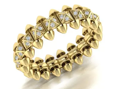 Ring Hard Rock  3D print model