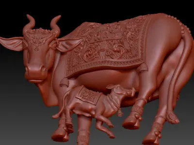 kamdhenu cow 3D print model